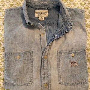 Denim & Supply Ralph Lauren Shirt Mens Lightweight Denim -M-